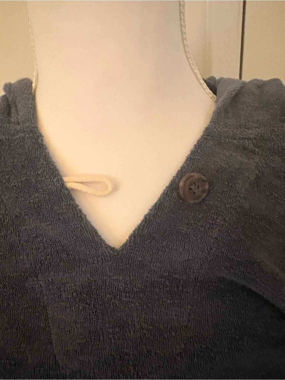 Marine Layer Men's Navy Blue Hooded Pullover Sweater